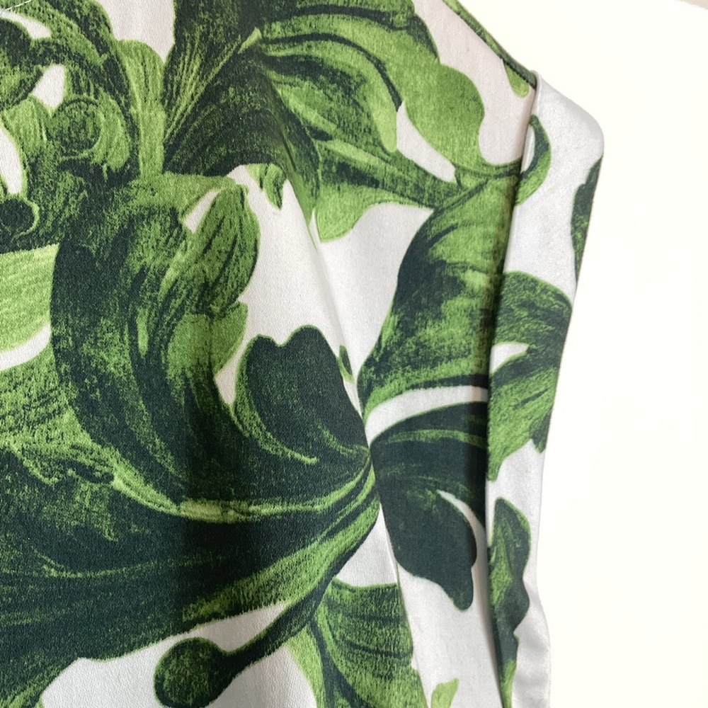 Anthropologie Drop Waist Midi Dress Maeve Cap Sleeve New Small Green - Picture 8 of 16